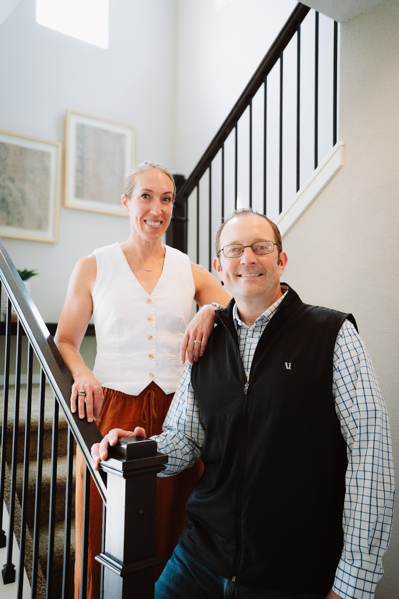 Weldon and Kristen Hobbs at home in Colorado Springs